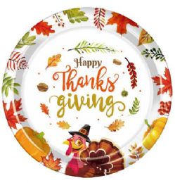 36 Bulk 50pcs 9inch Thanksgiving Paper Plate