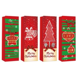 144 Bulk Xmas Wine Bag 5x14.5x4