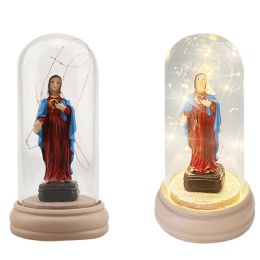 12 Bulk Led Virgin Mary Figurine Red 20cm