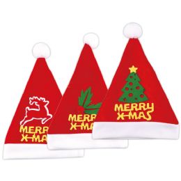 72 Bulk 72 Christmas Hat Assorted Prints