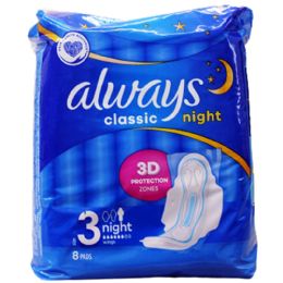 18 Bulk 18ct Always Pads Classic Night