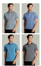 24 Bulk Mens Fashion Short Sleeve Polo Shirts Assorted Sizes