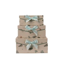 12 Bulk 3-Piece Christmas Gift Green Bow Set