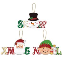 36 Bulk Christmas Hanging Decoration With Christmas Text