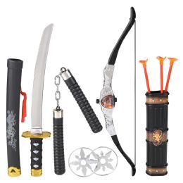 12 Bulk (t) Ninja Play Set With Bow And Arrow