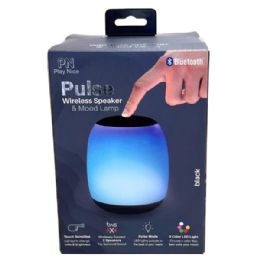6 Bulk Pulse New Touch Mood Lamp & Wireless Speaker In Black