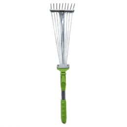 6 Bulk Adjustable Garden Leaf Rake 21-inch To 29-inch