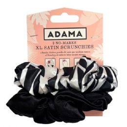 36 Bulk Adama 2 No Marks Xl Satin Scrunchies