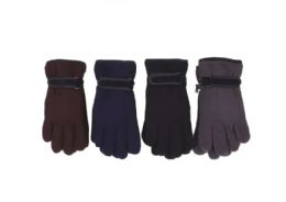 36 Bulk Mens Fleece Gloves In Assorted Colors