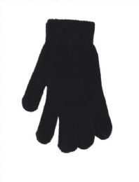 60 Bulk Women's Acrylic Gloves Black