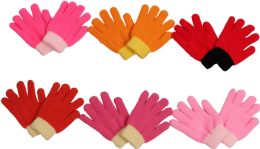 60 Bulk Girl Winter Glove 14cm In Color Assortment