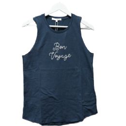 72 Bulk Bon Voyage Casual Cotton Blend Tank Top xl