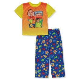 12 Bulk Vlad & Niki Boys' Short Sleeve Pajama Set With Graphic Tee And Print Pants Size 4t