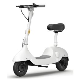 Bulk E-Scooter White W/seat Electric