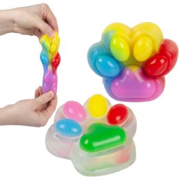 144 Bulk T21 3-inch Squeeze Fidget Paw 12ct