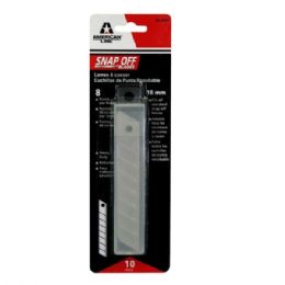 40 Bulk American Line 18mm 10 Pc Snap Off Blades In Protective Cover
