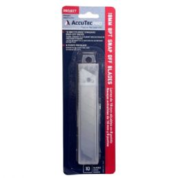 40 Bulk Accutec Pro 18mm 10 Pc Snap Off Blades In Protective Cover