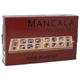 16 Bulk Oak Folding Mancala Set