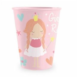 6 Bulk 9" Kids Tapered Tumbler - Girls Rule