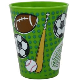 12 Bulk 9" Kids Tapered Tumbler - Sports Print