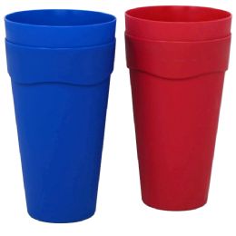 48 Bulk 4pk PLASTIC CUPS 2-Assorted COLORS