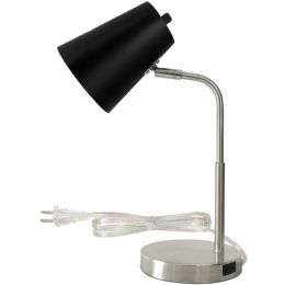 Bulk Desk Lamp Silver With Black Shade