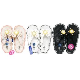 36 Bulk Women Stripe Floral Sandal 3-Asst Colors/5-Asst Size