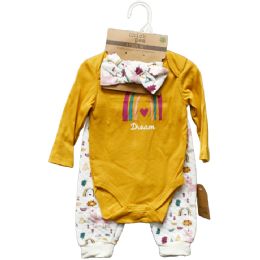 48 Bulk 3-Piece Unicorn Jogger Set