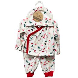 48 Bulk 3-Piece Asymmetrical Christmas Jogger Set
