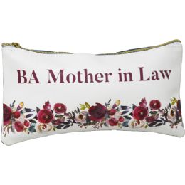 72 Bulk White Pu Cosmetic Bag - MotheR-IN-Law (red Floral)