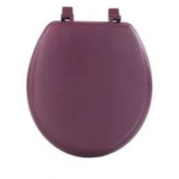 6 Bulk Mdf Solid Molded Wood Toilet Seat - Burgundy