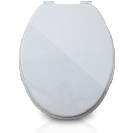 6 Bulk Mdf Solid Molded Wood Toilet Seat - Grey