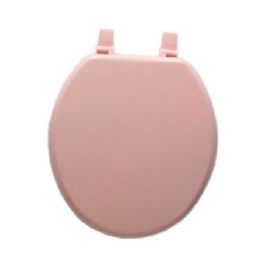 6 Bulk Mdf Solid Molded Wood Toilet Seat - Pink