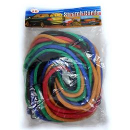 12 Bulk 10 Pcs Bungee Cord - Assorted Colors