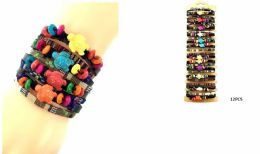72 Bulk Multicolor Turtle Fashion Bracelets - Assorted