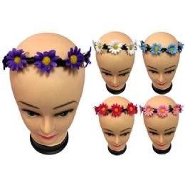 12 Bulk Flower Headbands - Assorted