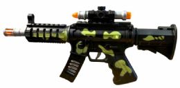 12 Bulk Camo LighT-Up & Sound Toy Guns