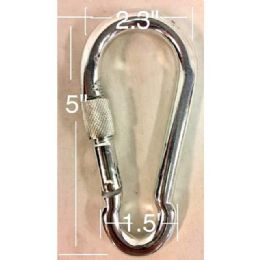 10 Bulk Heavy Duty Screw Lock Carabiners