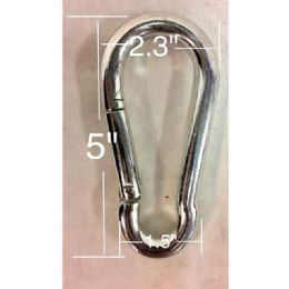 10 Bulk 5" Heavy Duty Carabiner & Climbing Hooks