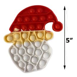 12 Bulk Santa Clause Stop Pop Toy