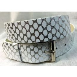 60 Bulk Oval Pattern Pu Leather Belts