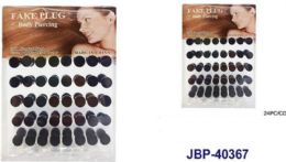 120 Bulk 24 Pcs Fake Plug Body Jewelry
