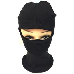 36 Bulk Unisex Black Ski Masks/hats - One Size Fits All