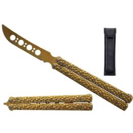 12 Bulk 11-inch Big Boy's Butterfly Trainer - Gold