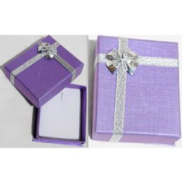 24 Bulk Jewelry Display Gift Box Purple