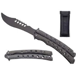 12 Bulk 9-inch Butterfly Trainer With Safety Lock - Gray