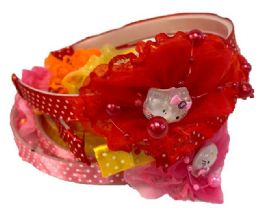 12 Bulk Girls' Hello Kitty Headbands - Assorted