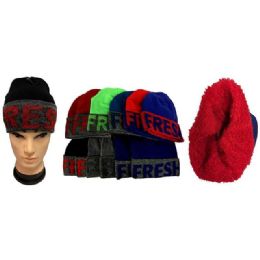 12 Bulk "fresh" Winter Hats With Plush Lining