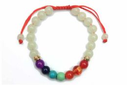 12 Bulk Chakra GloW-IN-ThE-Dark Bracelets