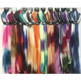 24 Bulk Light Weight Scarves Tie Dye Pattern With Sparkles